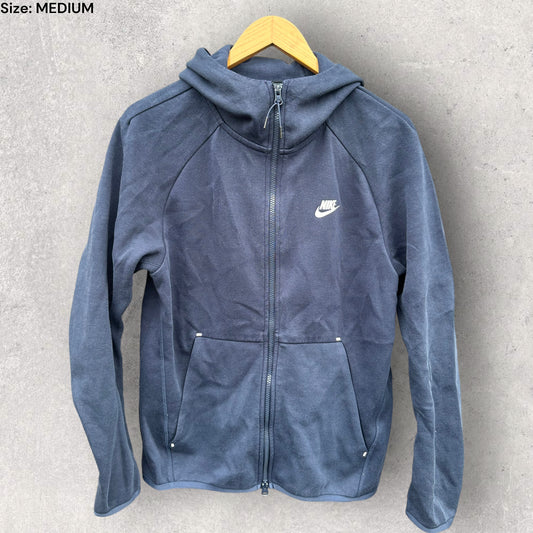 NIKE TECH FLEECE ROYAL BLUE HOODED JUMPER