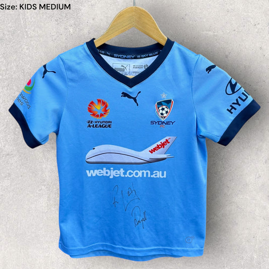 SYDNEY FC 2015 KIDS PUMA HOME SIGNED JERSEY