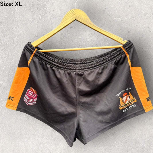WALLABY RUGBY LEAGUE GLADSTONE FOOTBALL CLUB MATCH SHORTS