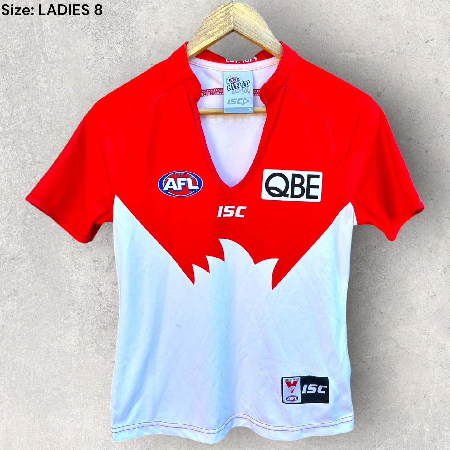 SYDNEY SWANS ISC ON FIELD LADIES GUERNSEY