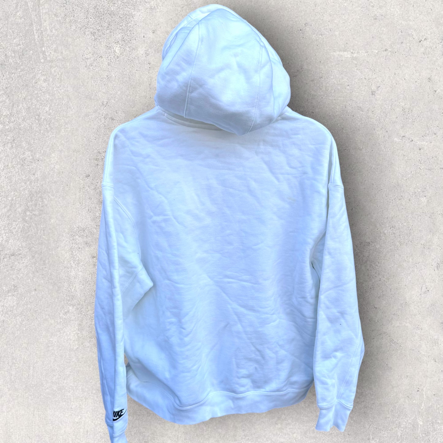 NIKE JUST DO IT WHITE PULLOVER HOODED JUMPER