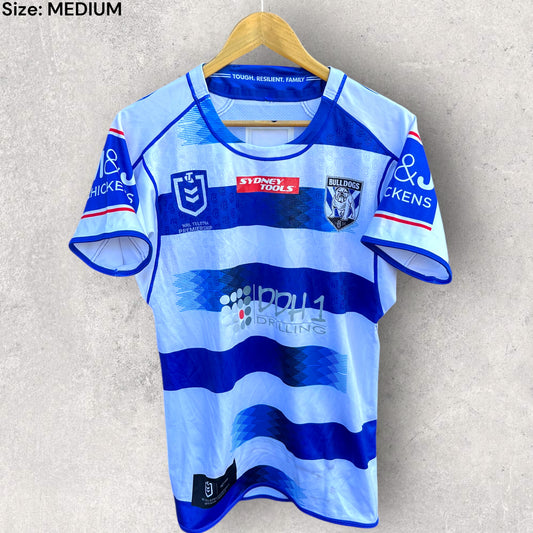 CANTERBURY BULLDOGS 2020 PRE SEASON TRIAL JERSEY PLAYER CUT