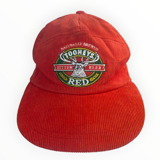Tooheys Red Premium Beer Vintage Red Corduroy 5 Panel Hat