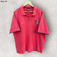 STADE TOULOUSE NIKE VINTAGE SHORT SLEEVE RUGBY UNION RED POLO SHIRT