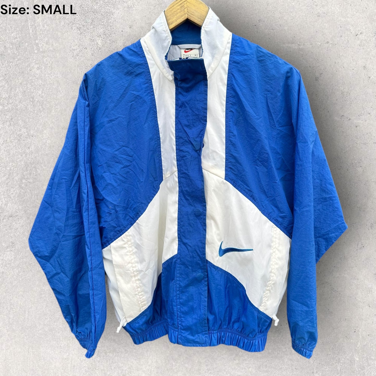 Nike Sportswear Vintage Blue & White Windbreaker Jacket