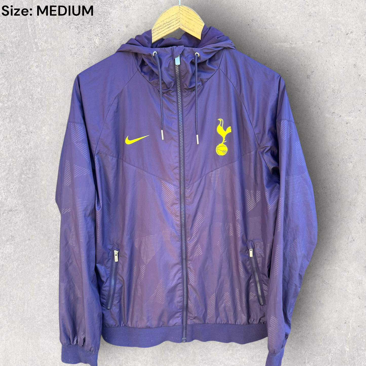 Tottenham Hotspur Nike Purple Windbreaker Hooded Football Jacket