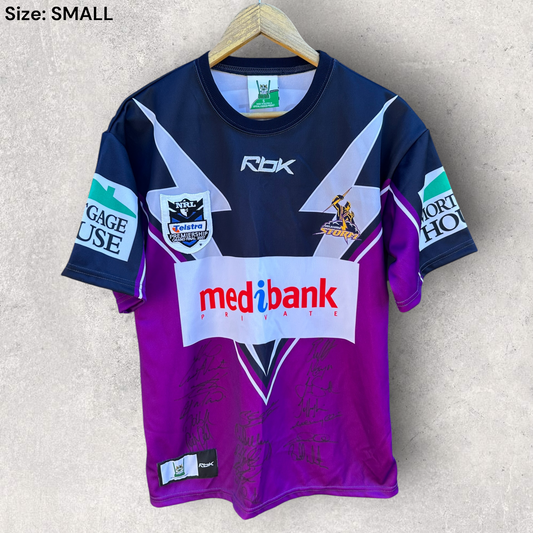 Melbourne Storm 2007 Reebok Grand Final Jersey Signed By Team