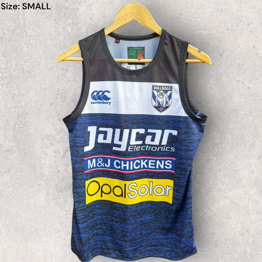 CANTERBURY BULLDOGS JAYCAR TRAINING SINGLET