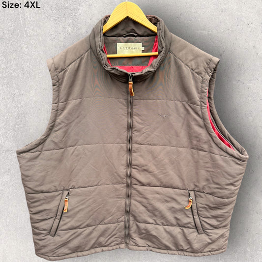 RM WILLIAMS BROWN SLEEVELESS VEST