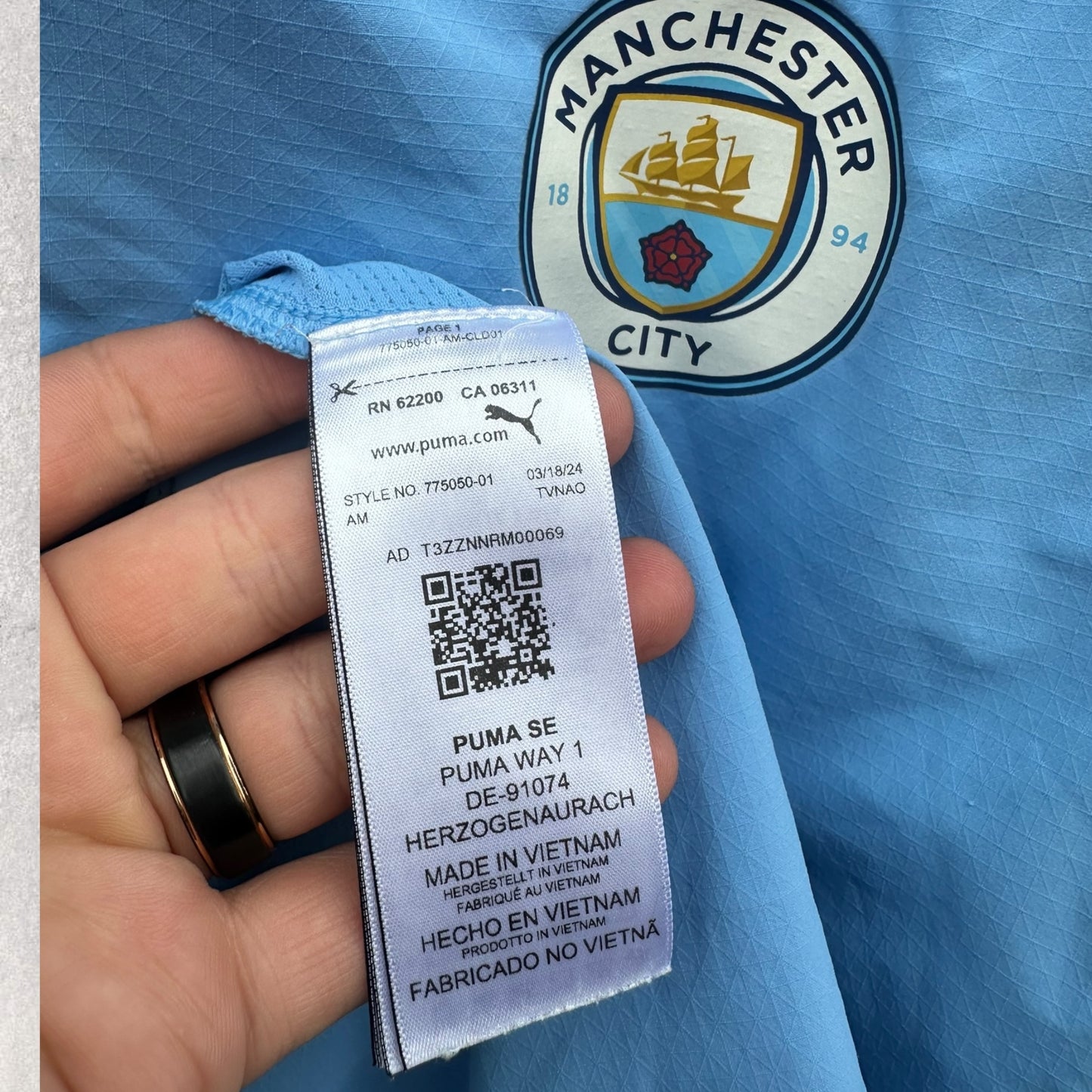 Manchester City 2024-2025 Puma Authentic Home Football Jersey