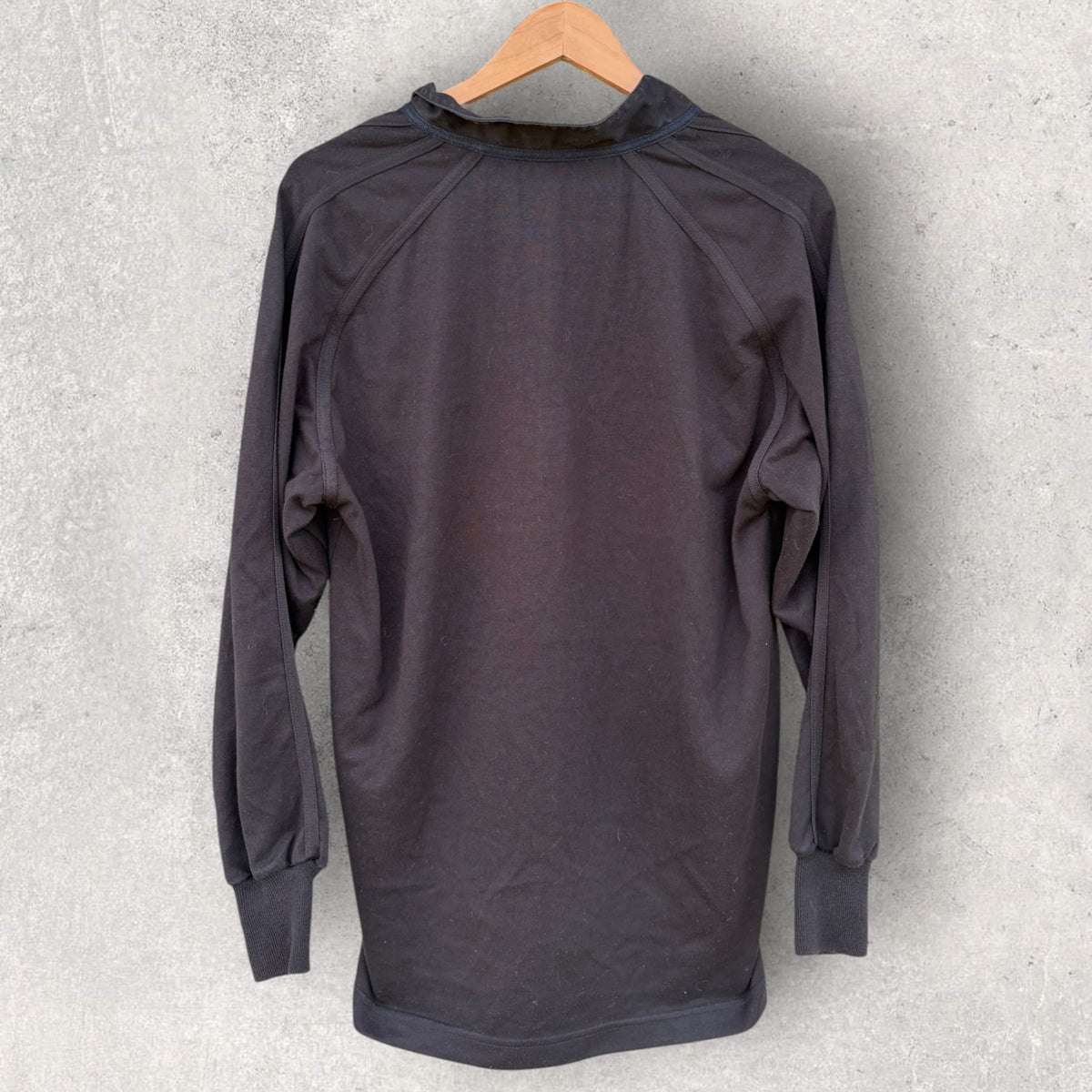 New Zealand All Blacks Adidas Vintage Long Sleeve Cotton Rugby Jersey