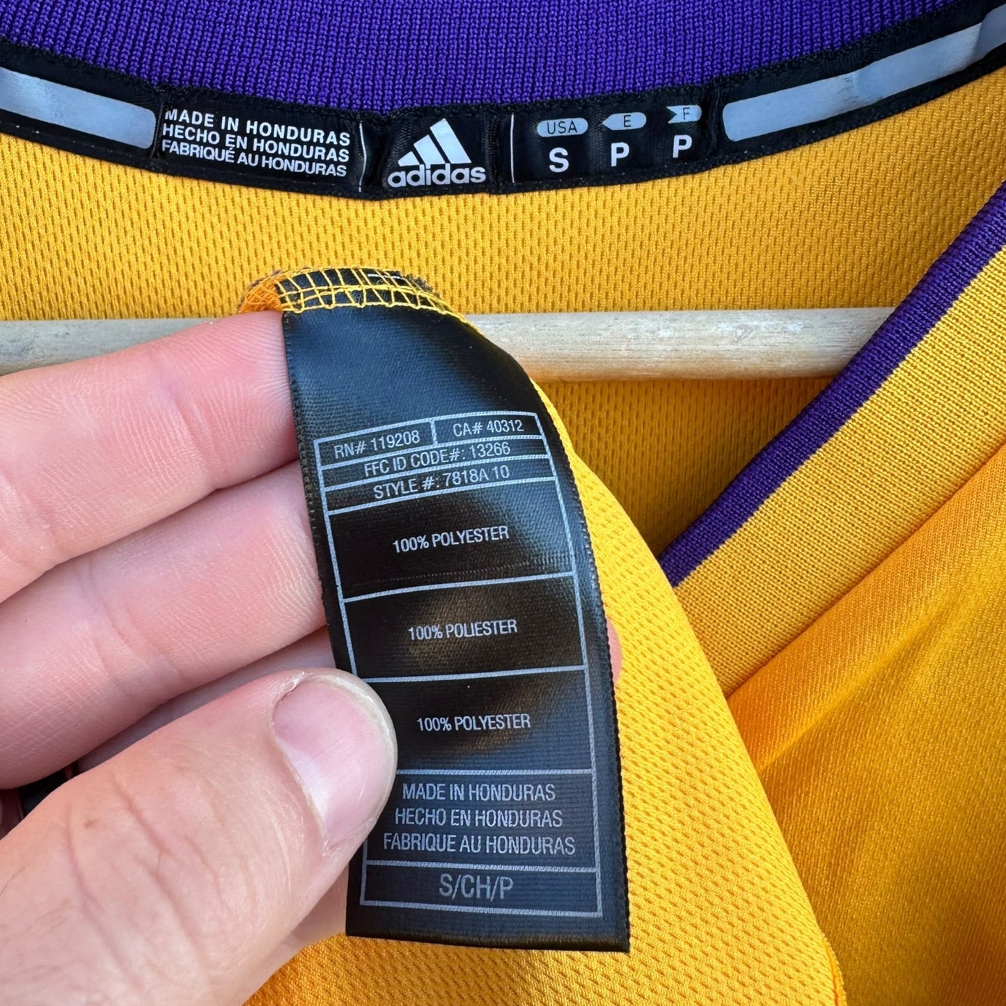KOBE BRYANT LOS ANGELES LAKERS ADIDAS NBA JERSEY
