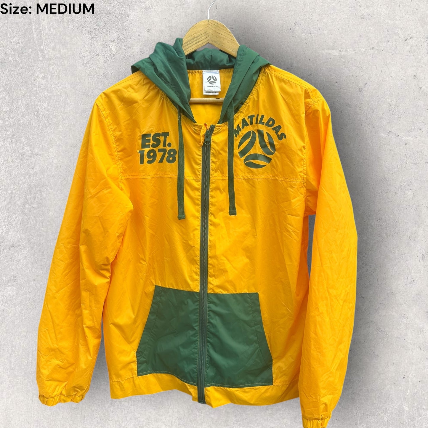 Australian Matildas Windbreaker Hooded Football Jacket