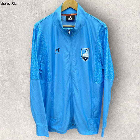 SYDNEY FC UNDER ARMOUR BLUE FOOTBALL TRACK JACKET