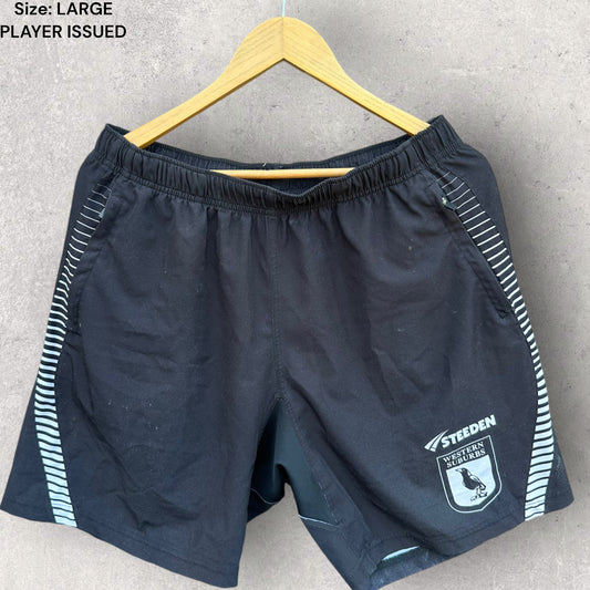 WESTERN SUBURBS MAGPIES TRAINING SHORTS ISSUED TO REUBEN PORTER