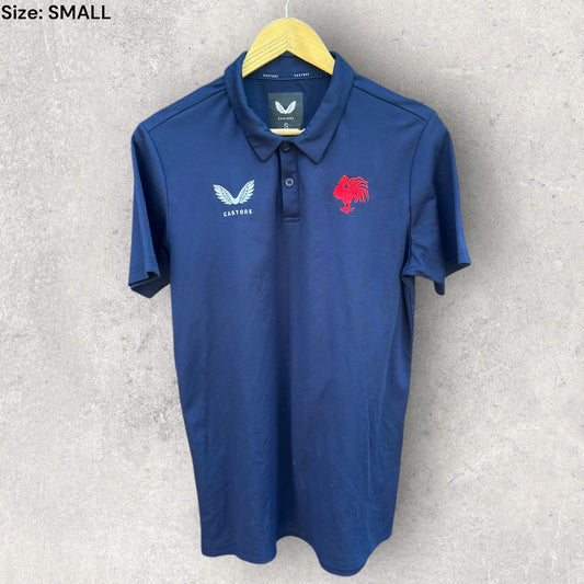 SYDNEY ROOSTERS CASTORE BLUE POLO SHIRT