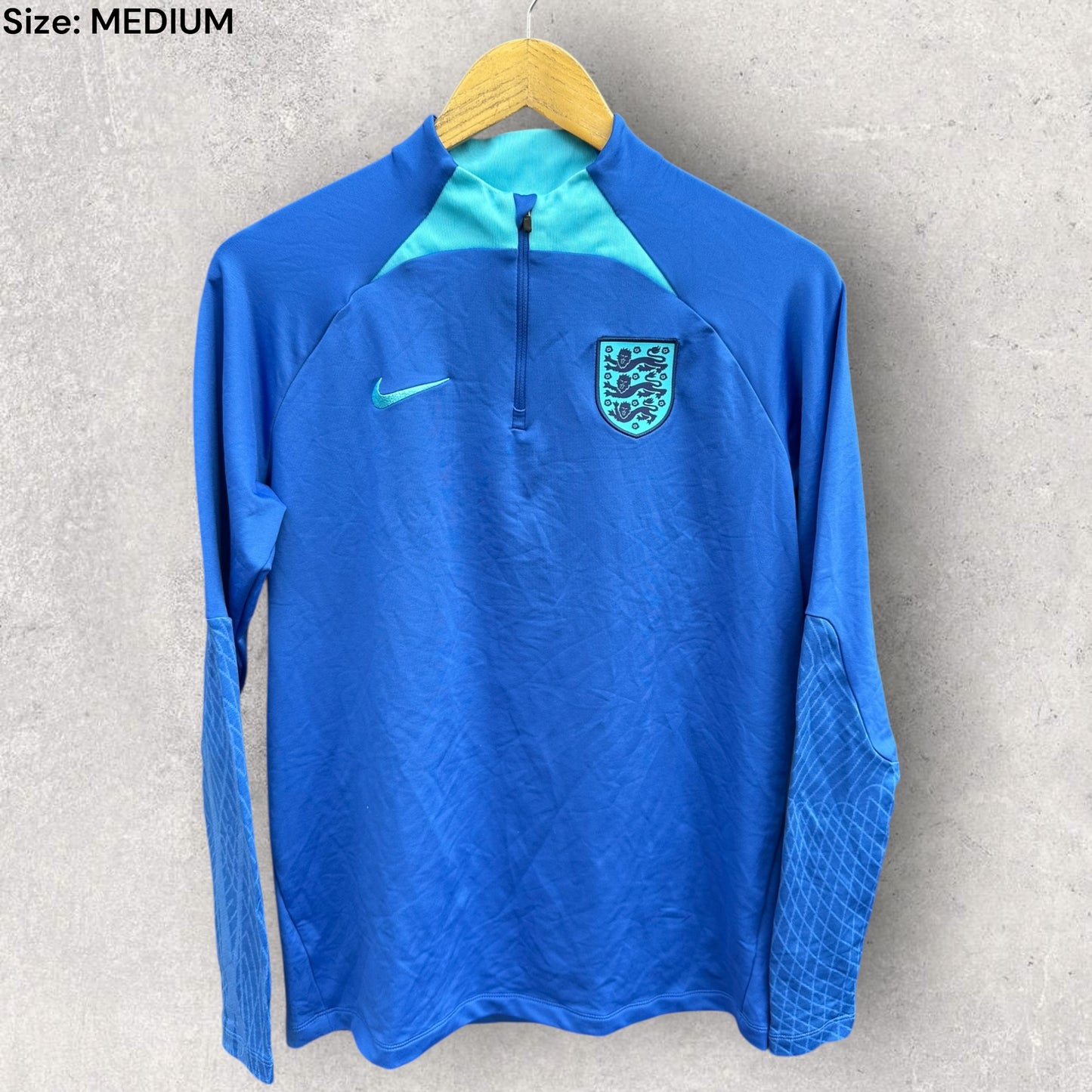 ENGLAND DRI-FIT STRIKE QUARTER ZIP LONG SLEEVE TOP