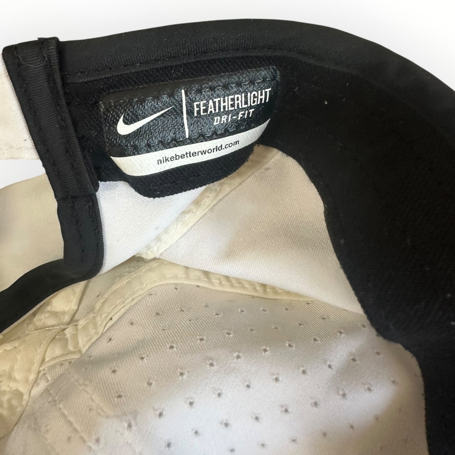 Nike Dri-Fit Featherlight White Running Hat Cap