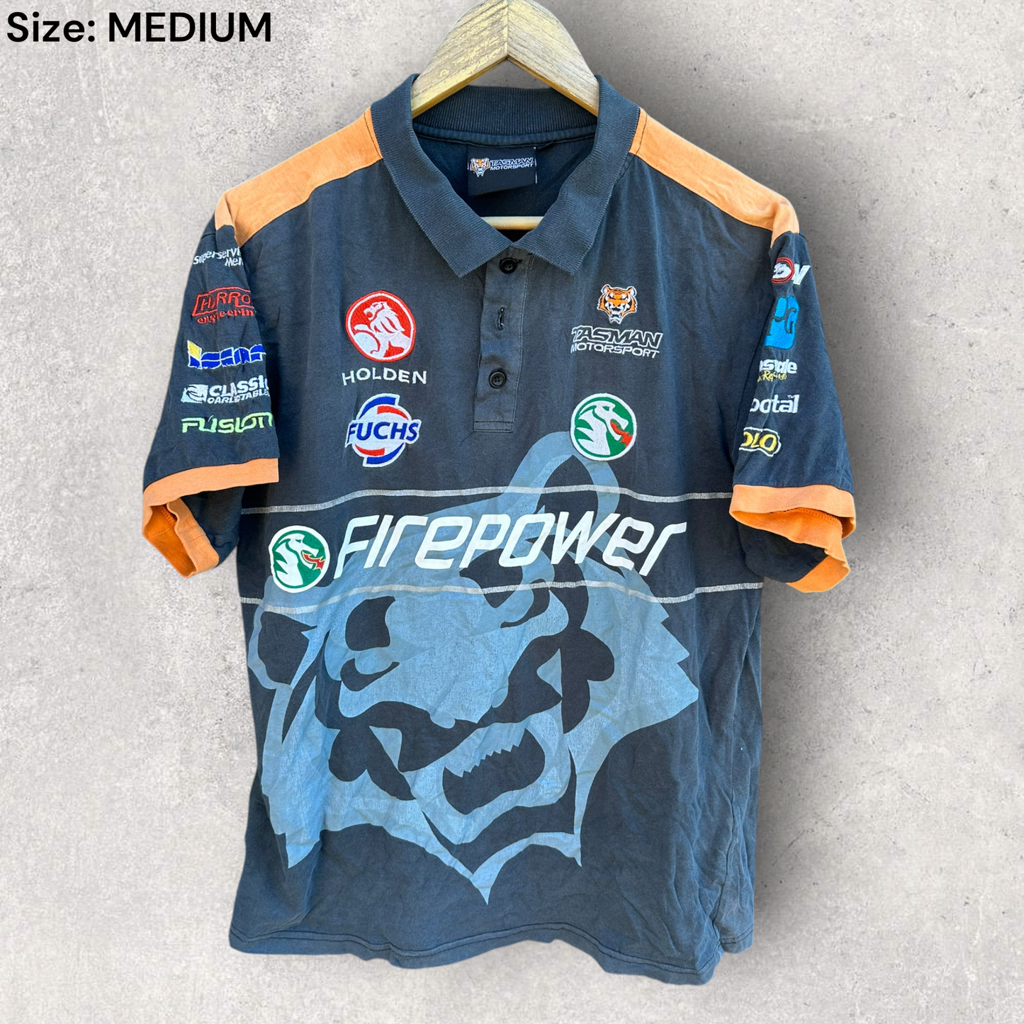 Tasman x Holden Motorsport Firepower V8 Supercars Polo Shirt
