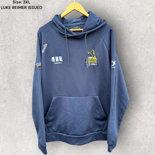 ACT BRUMBIES 2024 HOODED JUMPER ISSUED TO LUKE REIMER