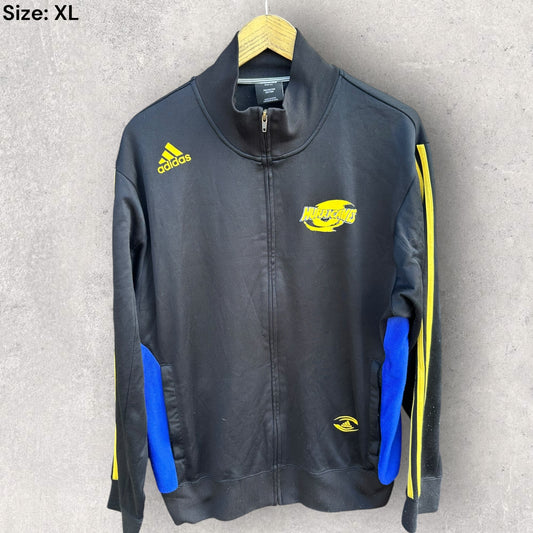 Wellington Hurricanes Adidas Full zip black rugby union jacket