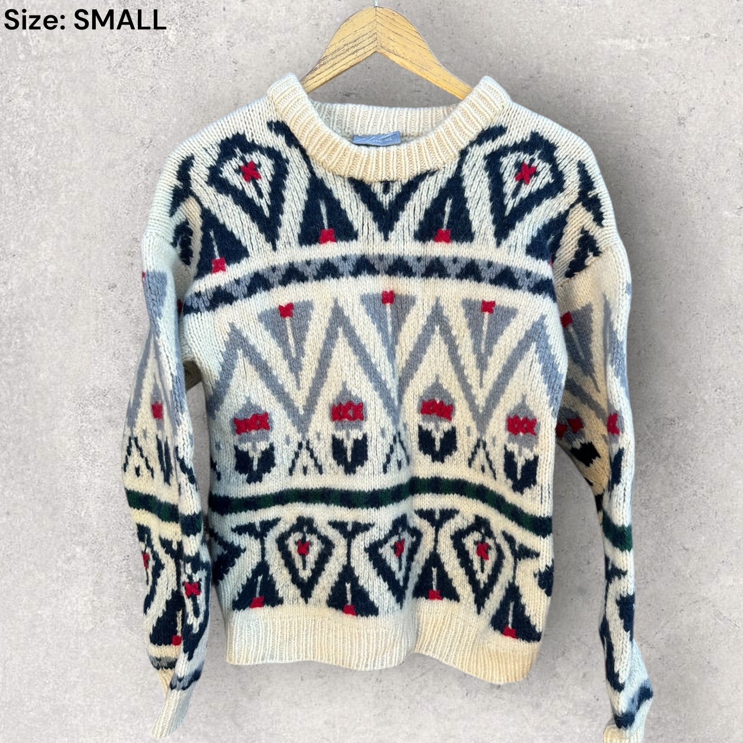 TARGET VINTAGE WOOLEN PULLOVER COOGI STYLE JUMPER