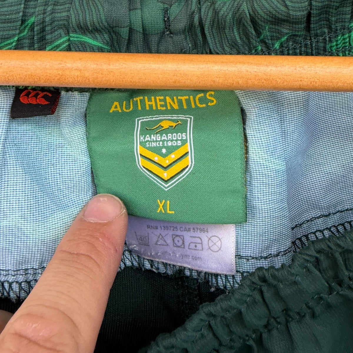 Australian Kangaroos Canterbury Player Issued #793 Aaron Woods Training Shorts