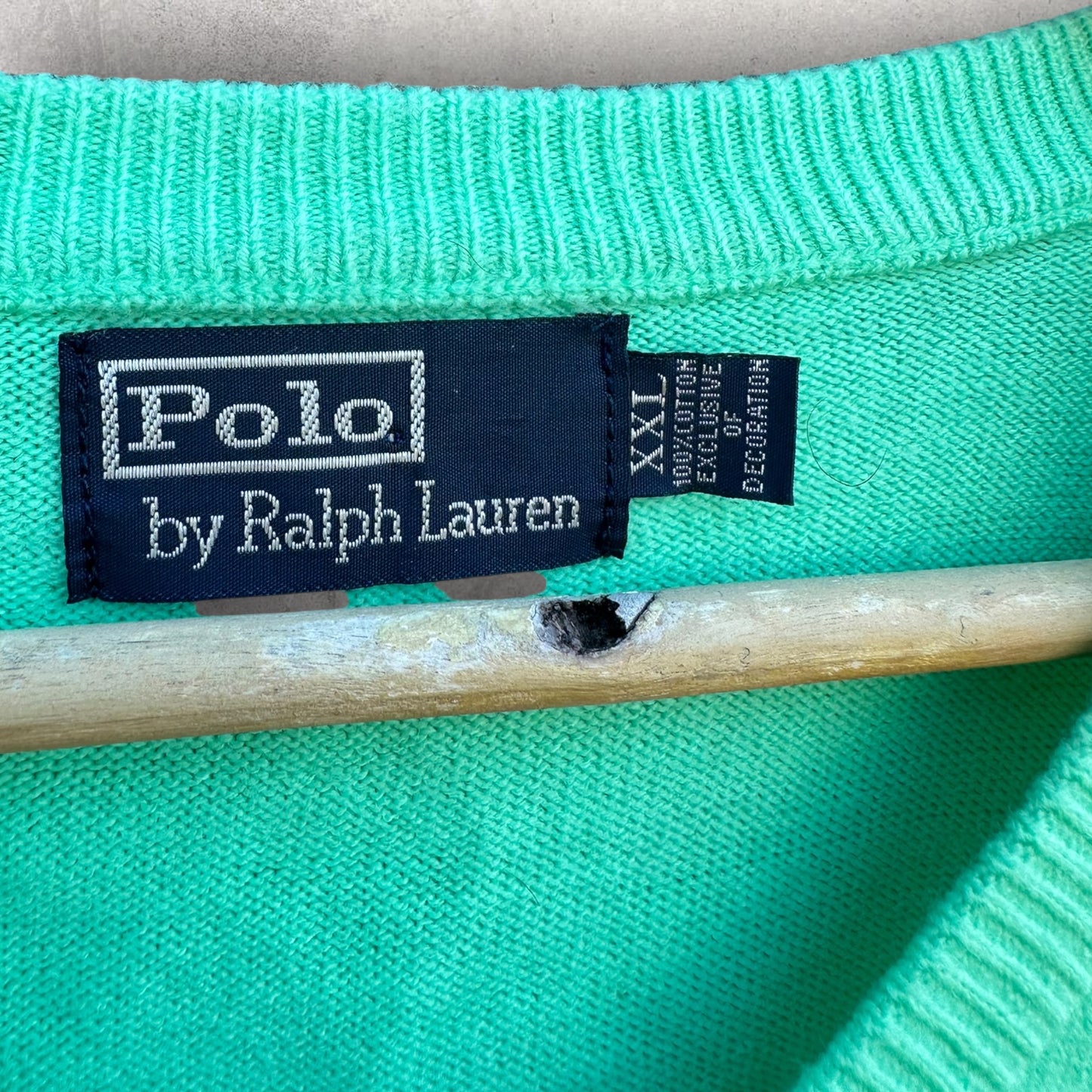 Ralph Lauren Polo Green Ladies Cotton Pullover Sweater Jumper