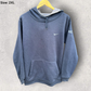 Nike Navy Blue Vintage Y2K Pullover Hooded Jumper