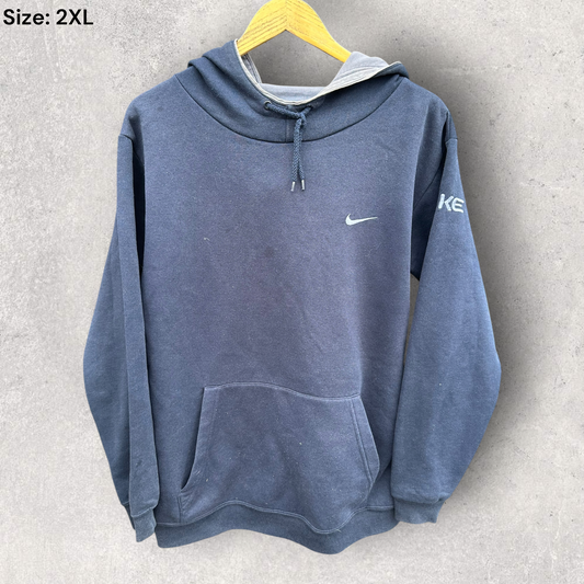 Nike Navy Blue Vintage Y2K Pullover Hooded Jumper