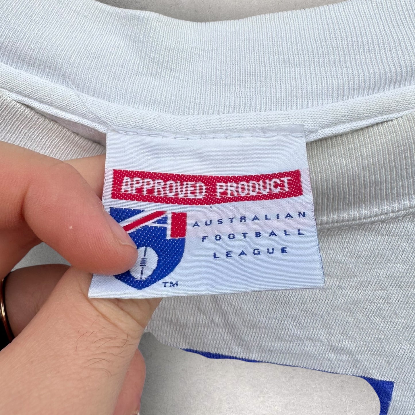 Geelong Cats 1992 AFL Grand Final Vintage White Short Sleeve Shirt