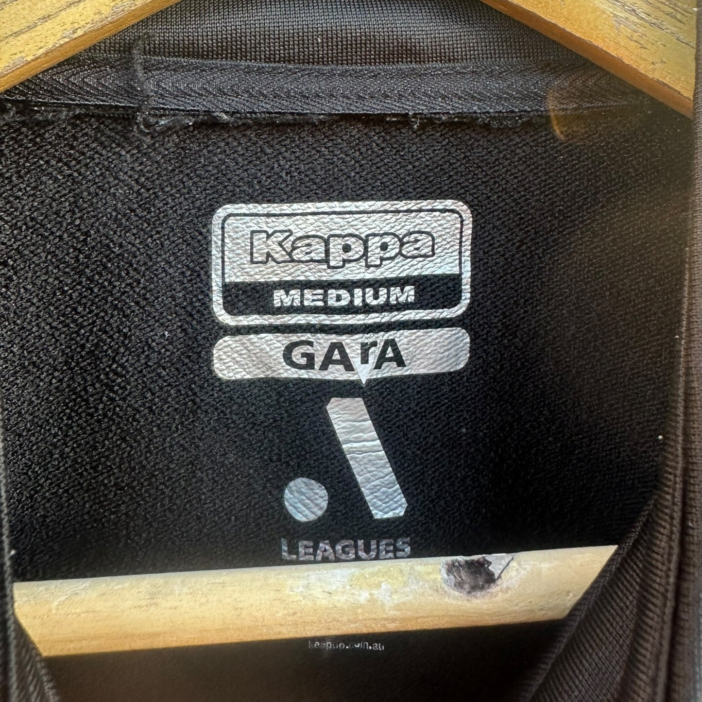 WESTERN SYDNEY WANDERERS KAPPA BLACK A LEAGUE FOOTBALL JACKET