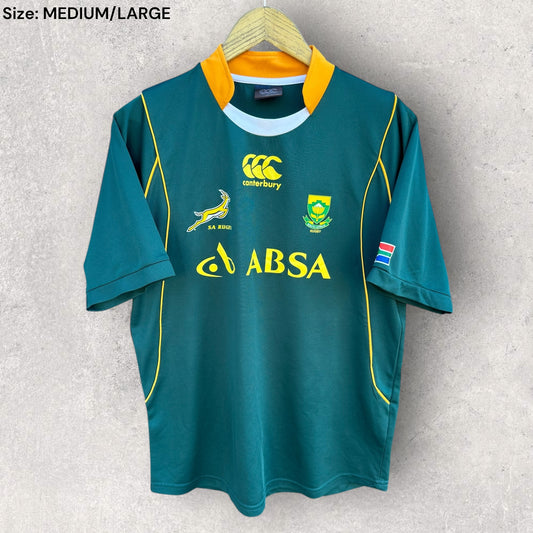 SOUTH AFRICA SPRINGBOKS CANTERBURY TRAINING RUGBY UNION JERSEY