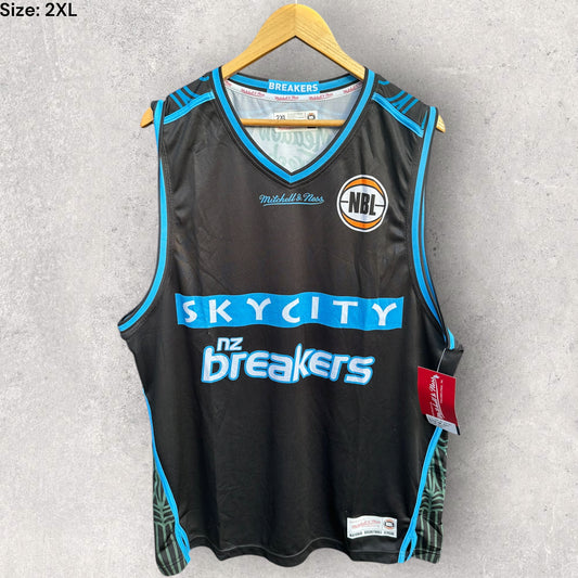 NEW ZEALAND BREAKERS MITCHELL & NESS NBL HOME JERSEY BRAND NEW WITH TAGS