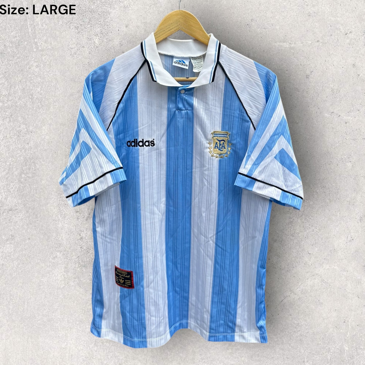 ARGENTINA ADIDAS VINTAGE FOOTBALL JERSEY