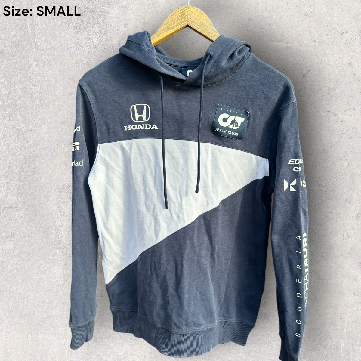 Alpha Tauri SCUDERIA Racing Blue Pullover Hooded Jumper