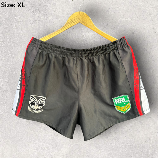 New Zealand Warriors Supporter NRL Black Shorts
