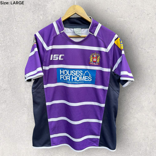WIGAN WARRIORS 2015 AWAY ISC SUPER LEAGUE RUGBY JERSEY
