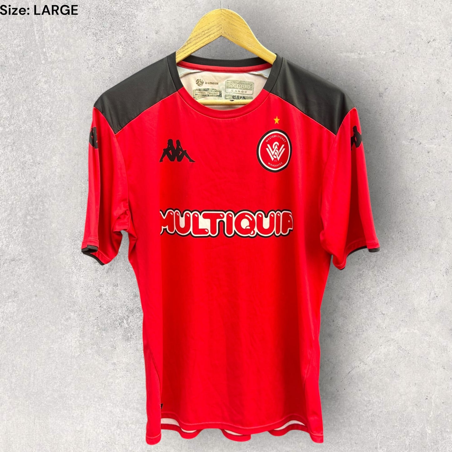 WESTERN SYDNEY WANDERERS KAPPA A LEAGUE TRAINING JERSEY