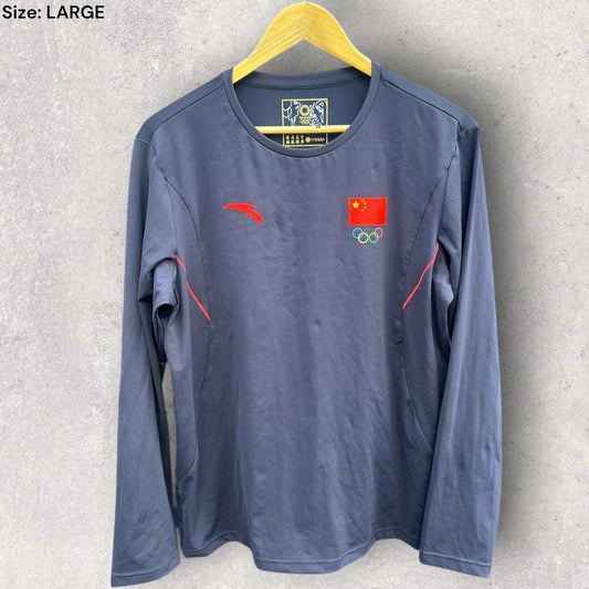 CHINA TOKYO OLYMPIC GAMES ATHLETE ISSUED LONG SLEEVE SHIRT