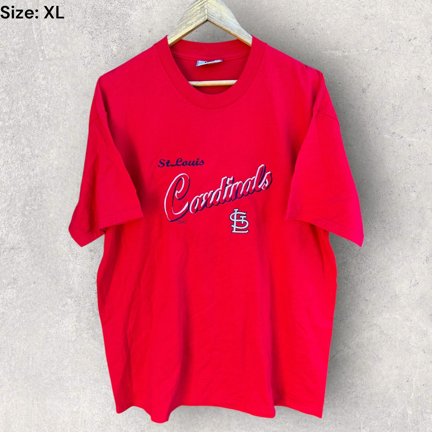 St Louis Cardinals Lee Sport Vintage Y2K Red Stitched MLB shirt