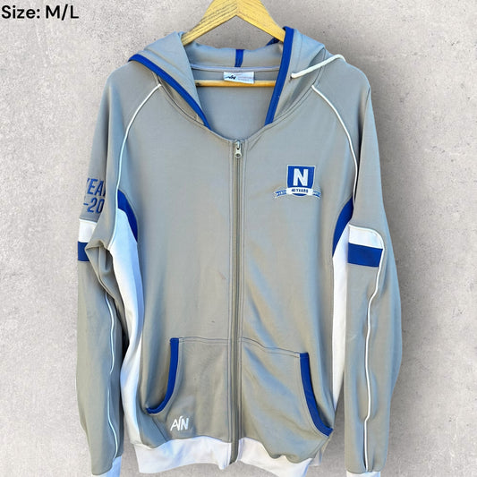 NARELLAN JETS 2011 GREY NSW RUGBY LEAGUE HOODED JUMPER