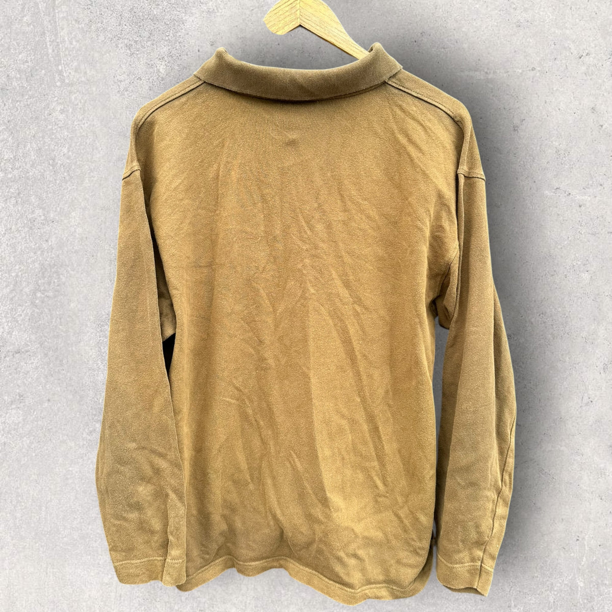 Billabong Long Sleeve Brown Vintage Polo Shirt