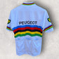 Santini Peugeot Cycling White Shirt Jersey