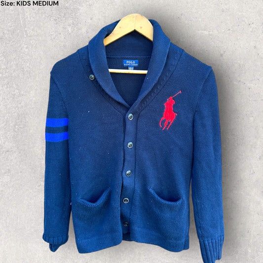 RALPH LAUREN POLO KIDS KNIT CARDIGAN