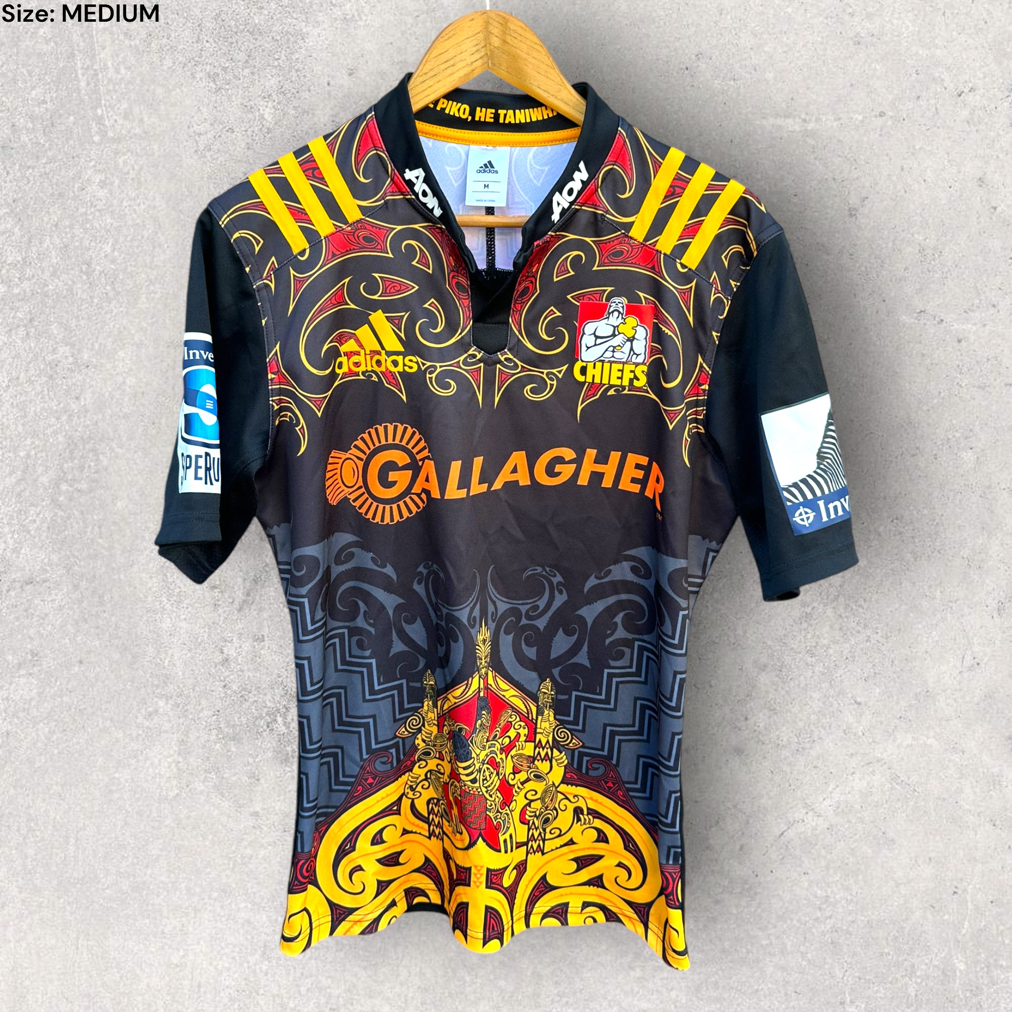 ADIDAS CHIEFS RUGBY HOME 2016-2017 BLACK JERSEY MAILLOT