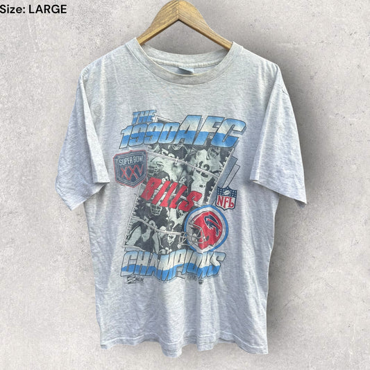 Buffalo Bills Salem 1990 SuperBowl Vintage Short Sleeve NFL Shirt
