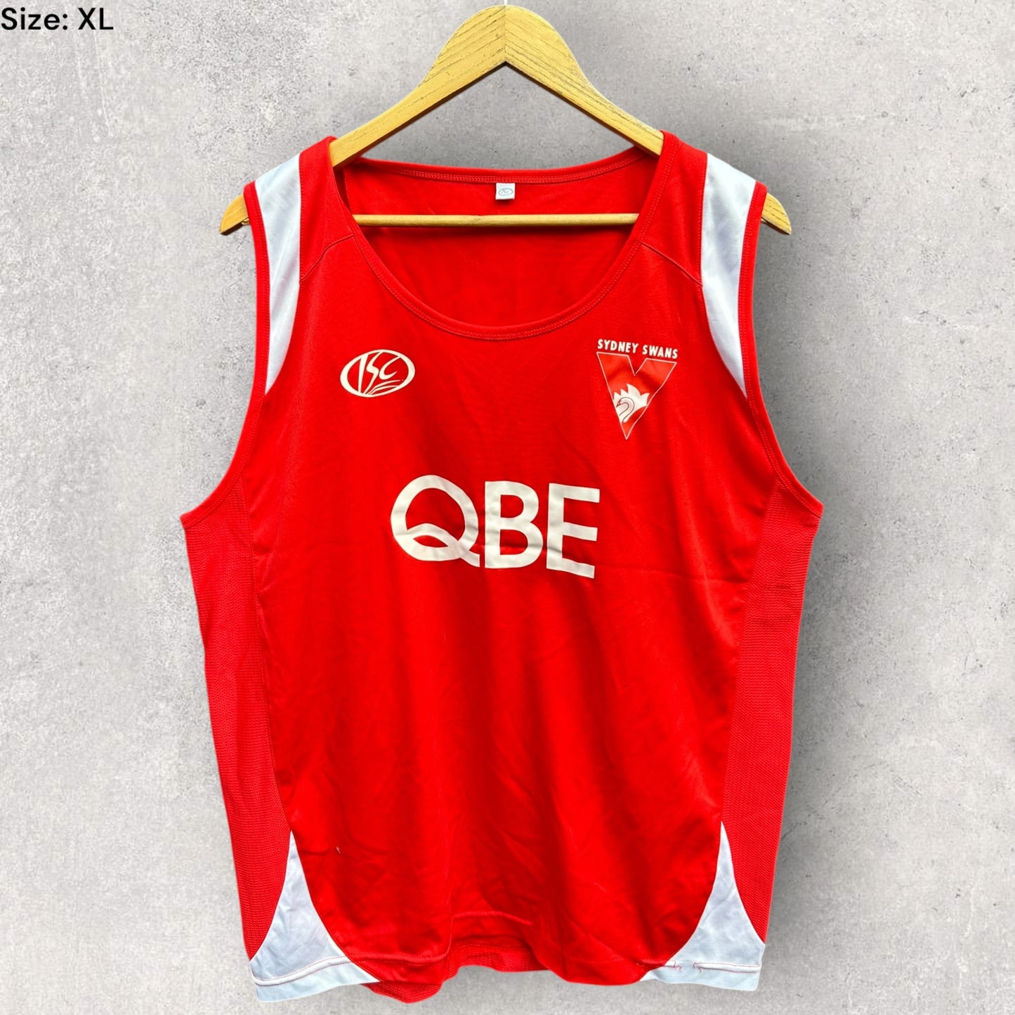 SYDNEY SWANS ISC RED TRAINING SINGLET AFL