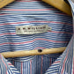 RM WILLIAMS LONG SLEEVE BUTTON UP BLUE/WHITE/RED SHIRT
