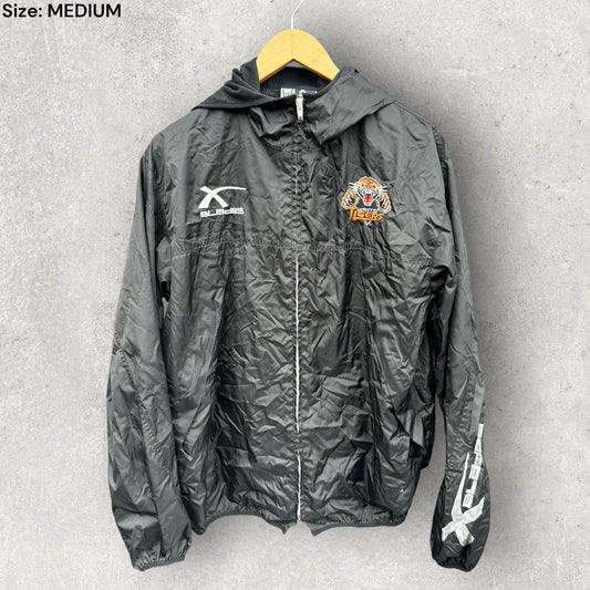 WESTS TIGERS X-BLADES BLACK WINDBREAKER JACKET